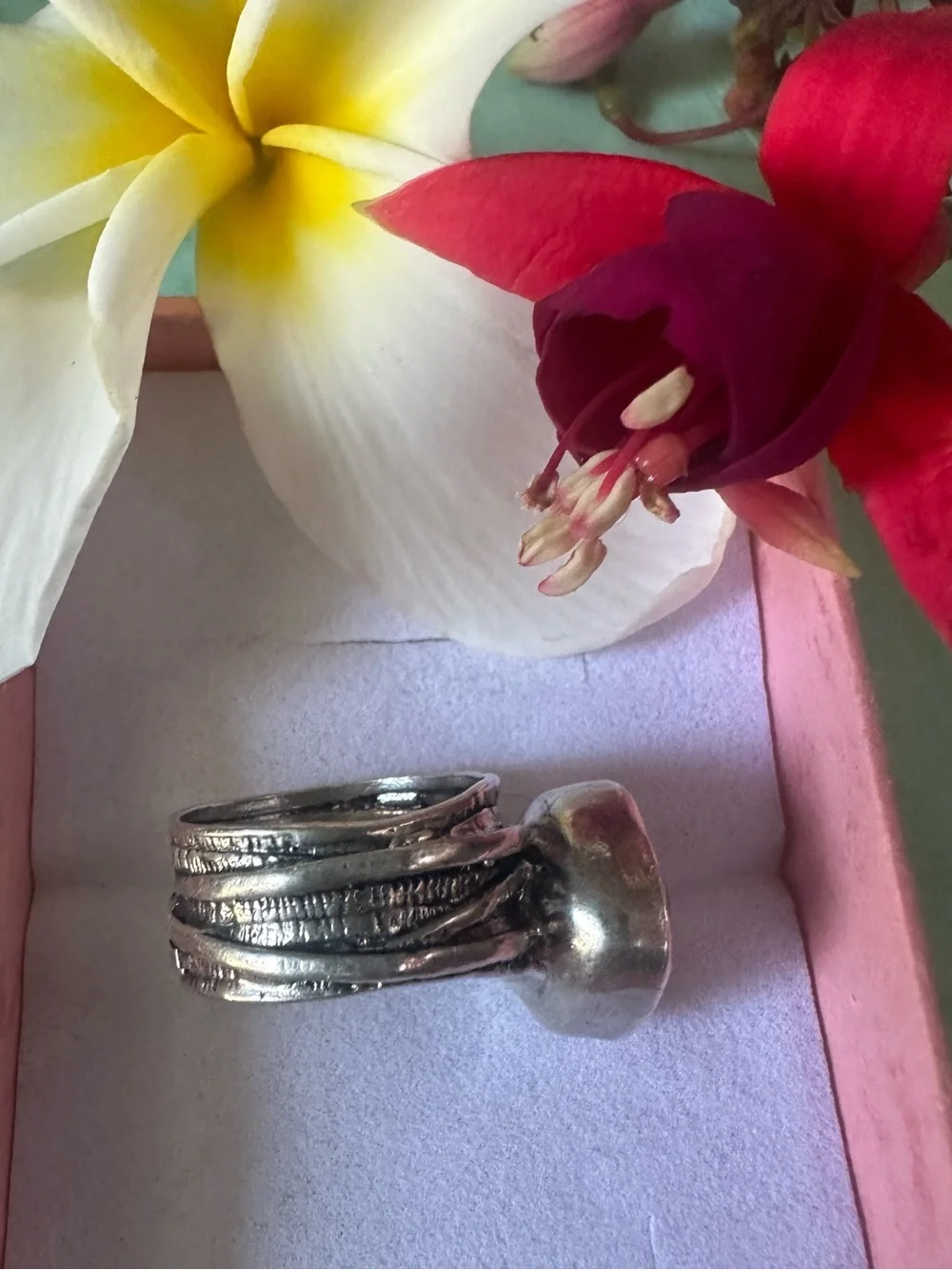 Silpada sterling Silver 925 Ring with Deep Purple Cushion Gemstone size 5
